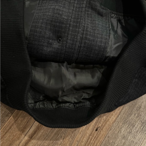 New With Tags Men’s Michael Strahan Wool Coat Size Large Black Gray Warm Lined - Picture 6 of 10